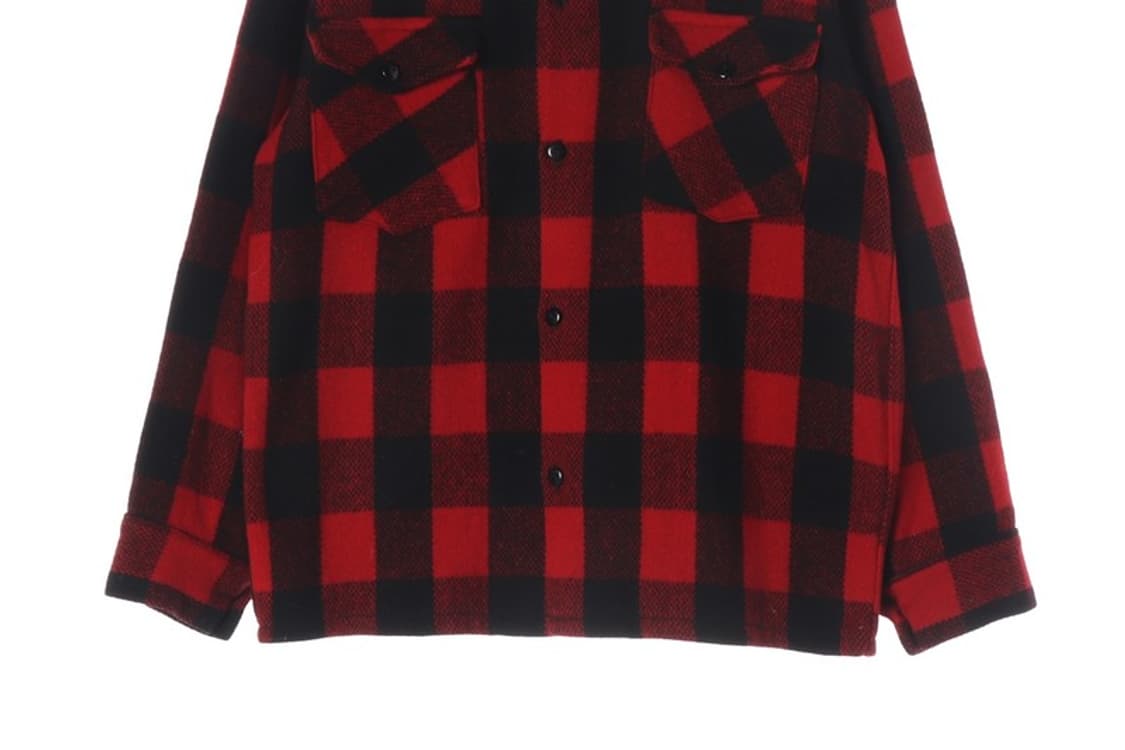 Pioneer 캐나다산 버팔로 체크 울 셔츠 자켓 F 상품이미지4