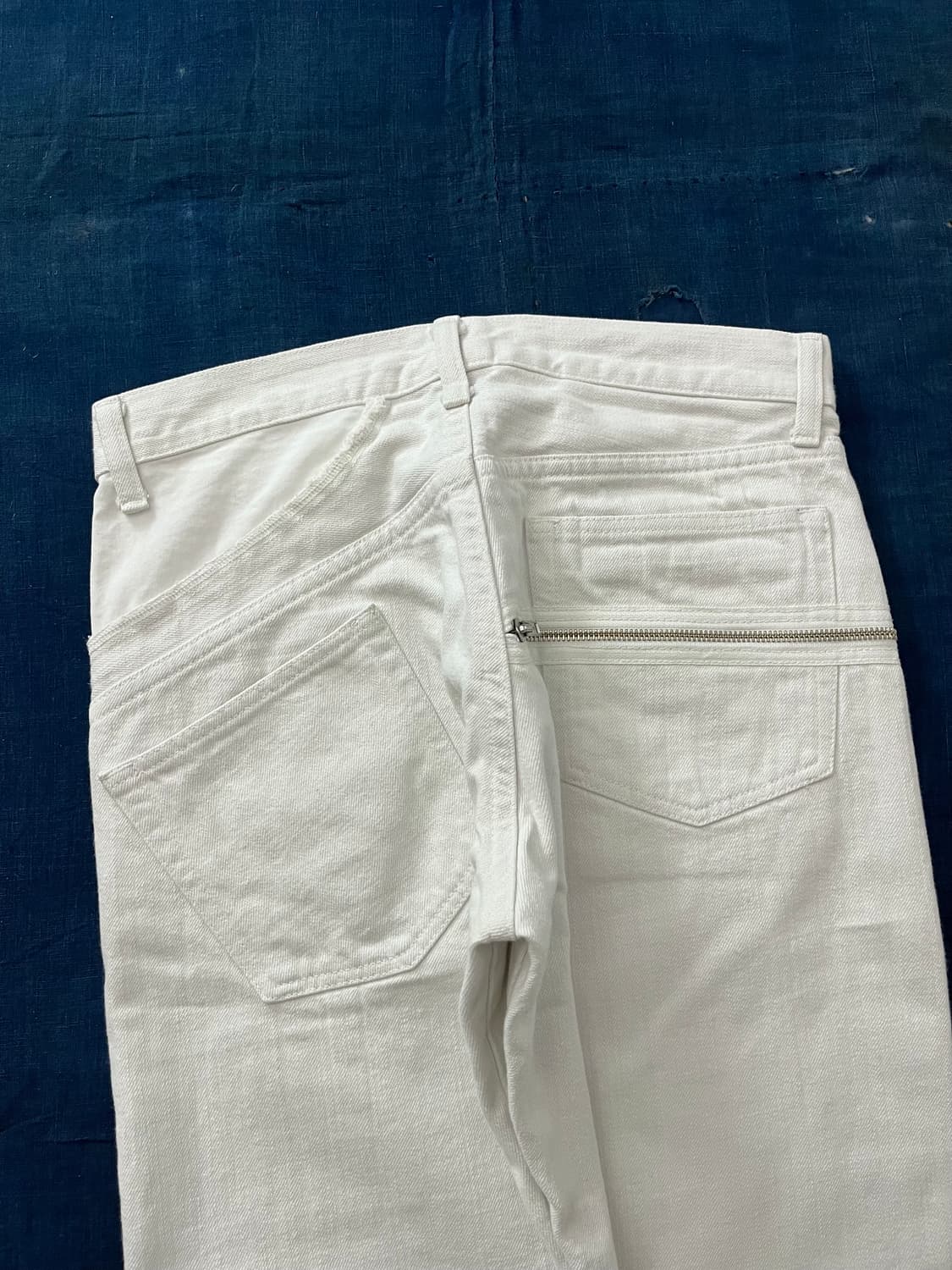 T.A.T.A. 빈티지 지퍼 코튼 트윌 팬츠 화이트 상품이미지4