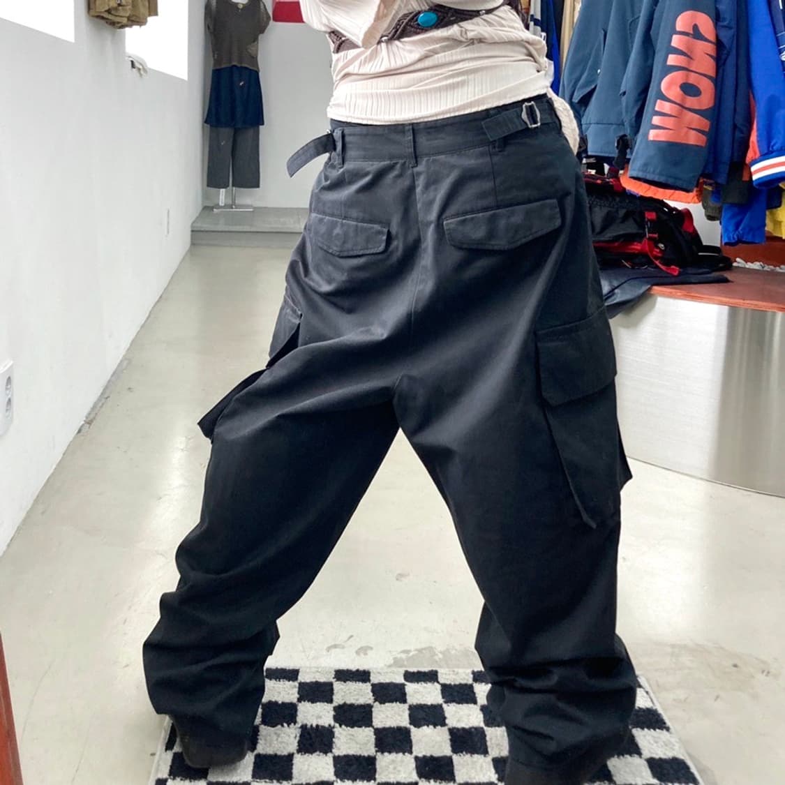 노드 블랙 벌룬 포켓 카고 팬츠 상품이미지3