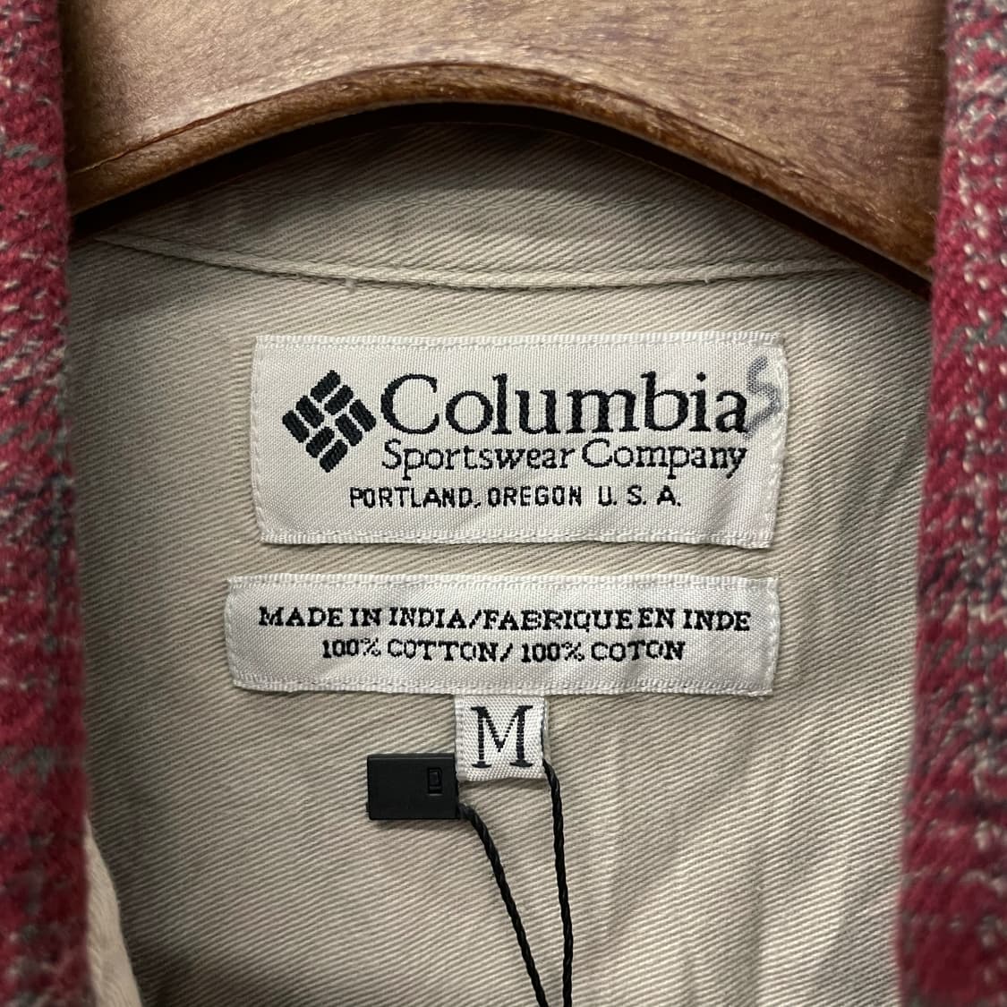 90s 컬럼비아 플란넬 체크 포켓 셔츠 상품이미지7