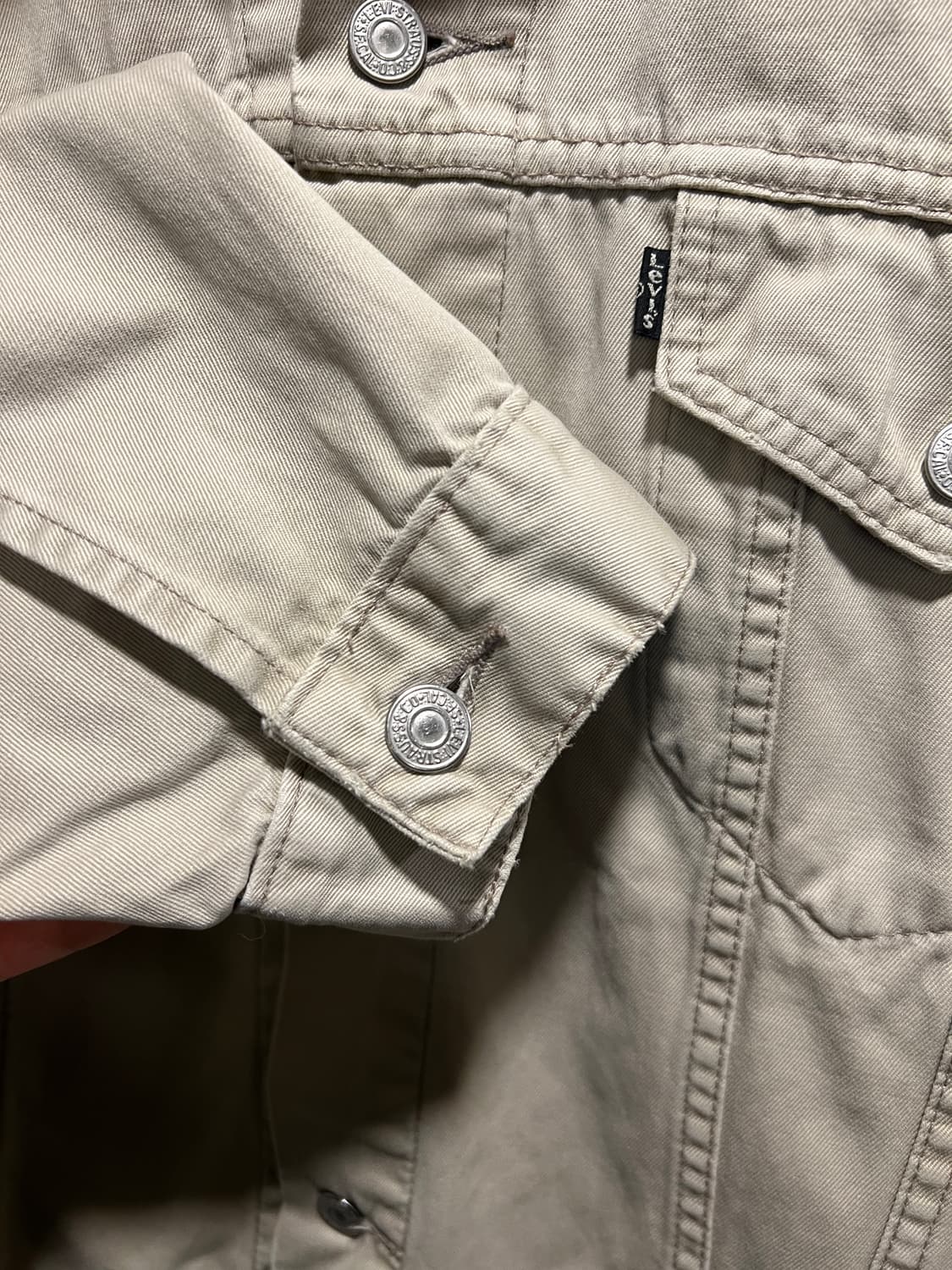 [2XL]00's 리바이스 유럽 블랙탭 70503 데님 트러커 자켓 상품이미지6