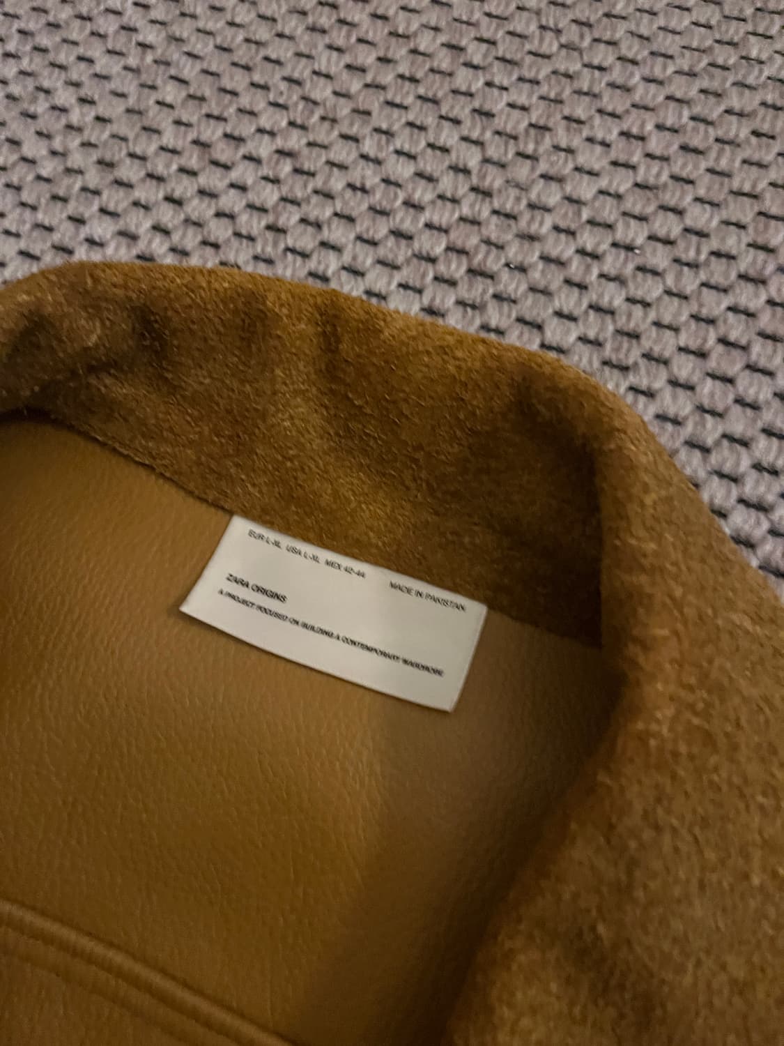 자라 오리진 리얼 스웨이드 트러커 L 상품이미지4