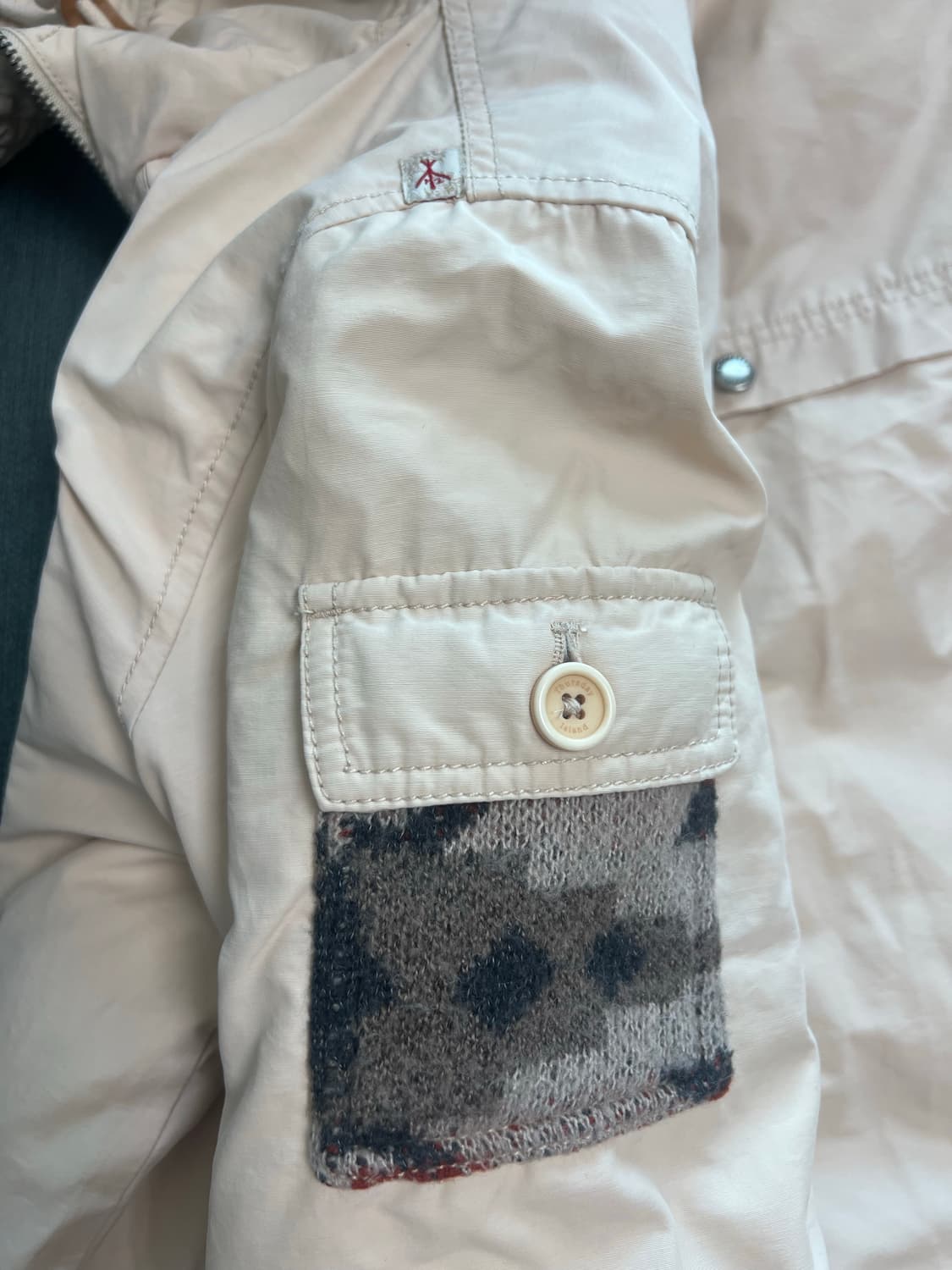 써스데이아일랜드 아이보리 떡볶이 패딩 점퍼 사파리 모리걸 상품이미지5