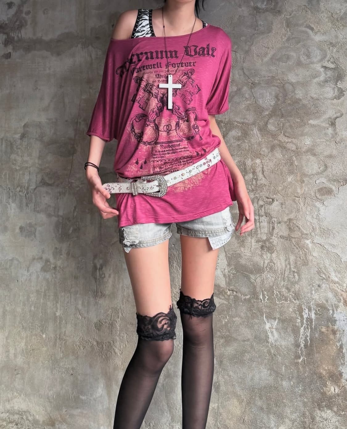 Salvage Gliter Printing Top 상품이미지1