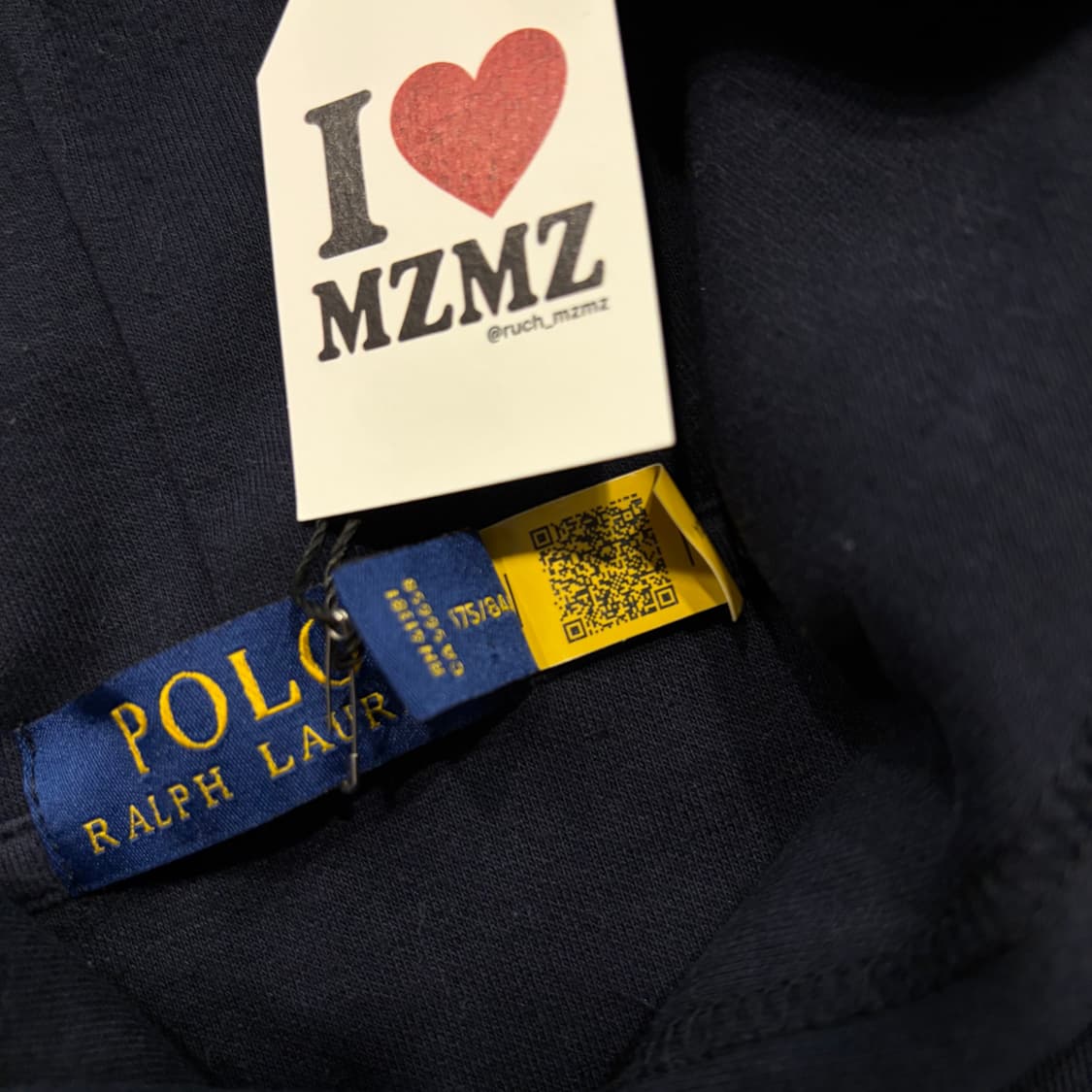 [M] 폴로 랄프로렌 신형 큐알 네이비 후드티 D895 상품이미지5