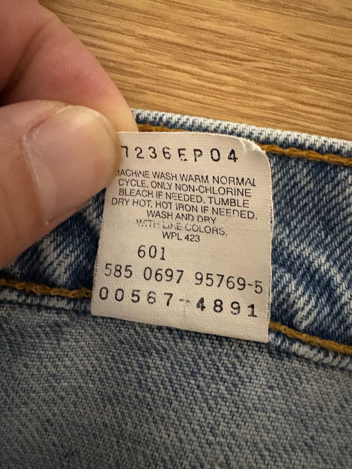 90s levis 567 (USA) 상품이미지5
