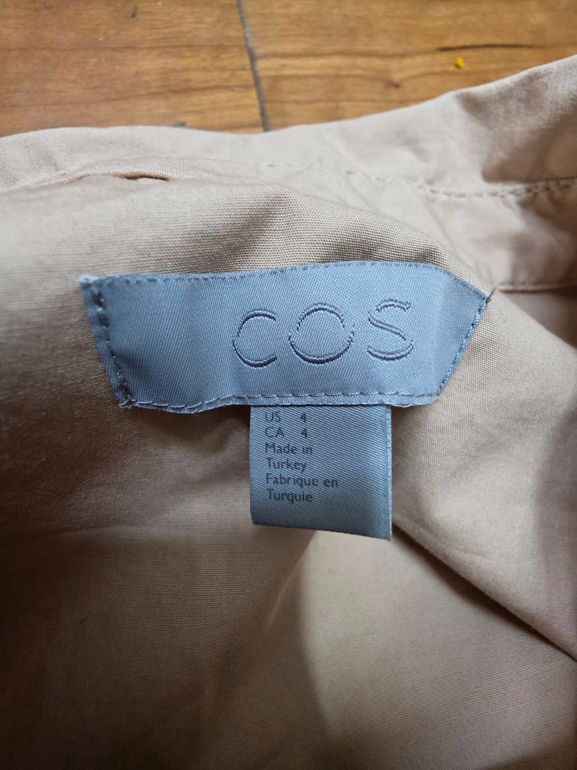 COS 셔츠 원피스 베이지 상품이미지6
