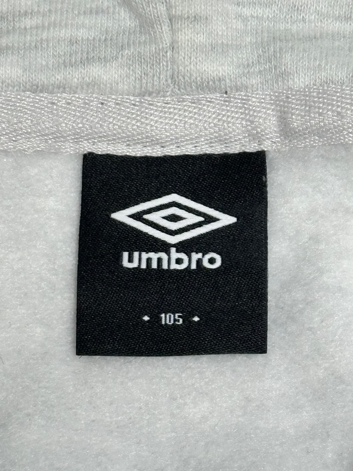 엄브로 UMBRO 레터링 후드티 화이트멜란지 상품이미지7