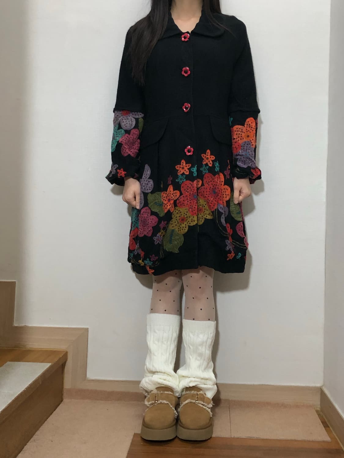 빈티지 블랙 모리걸 코트 상품이미지4