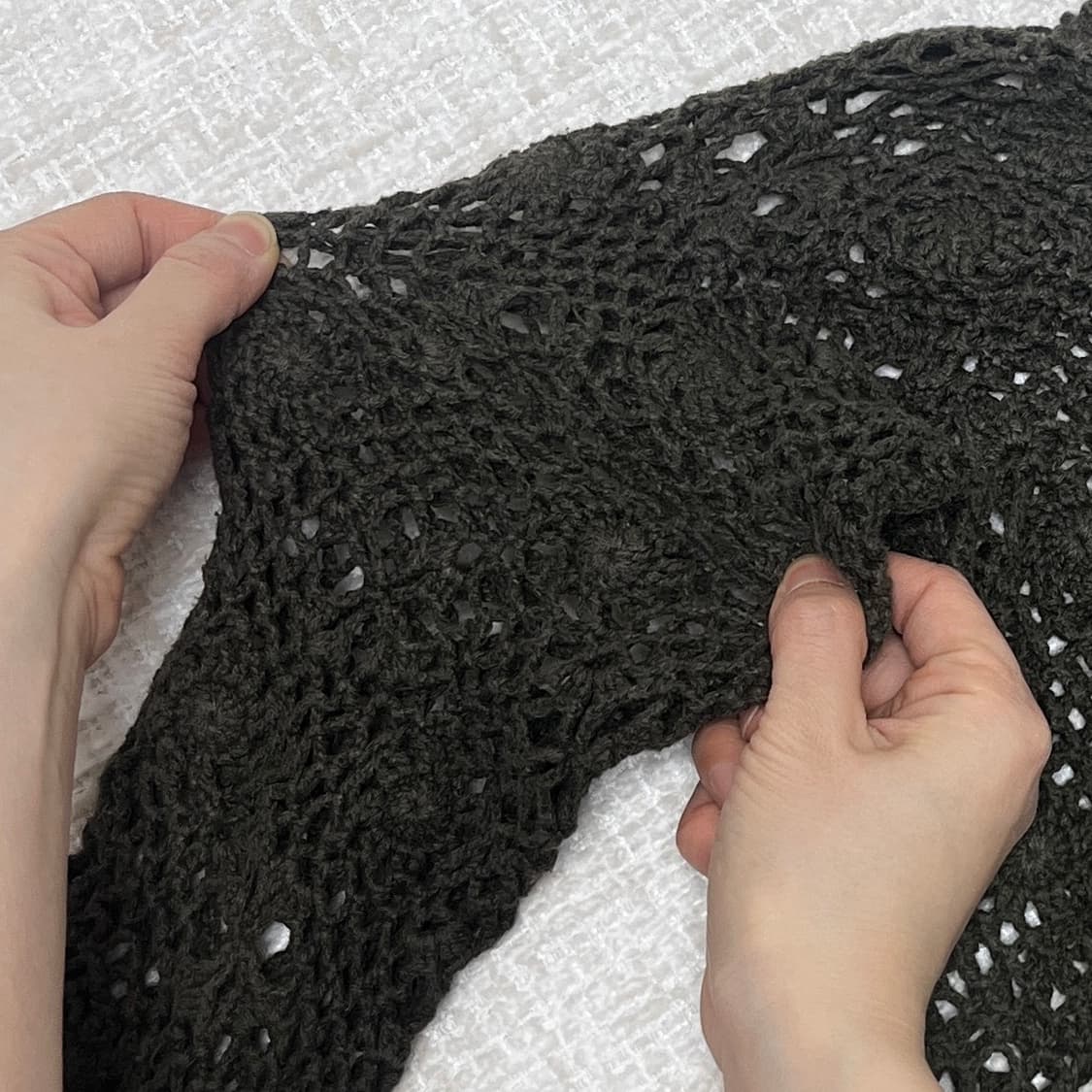 히피 빈티지 레이스 니트 탑 상품이미지6