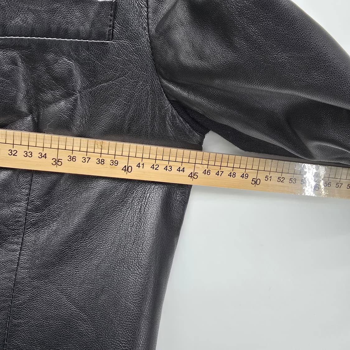 Imime 블랙 양 가죽 코트 56 *사용감 확인*  상품이미지5