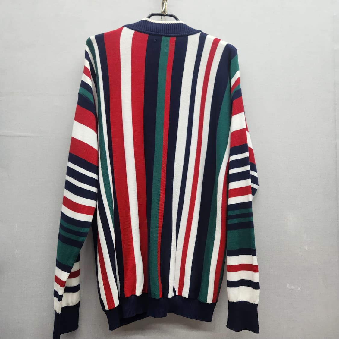 자라 멀티컬러 스트라이프 코튼 니트 가디건 M(L) 상품이미지4