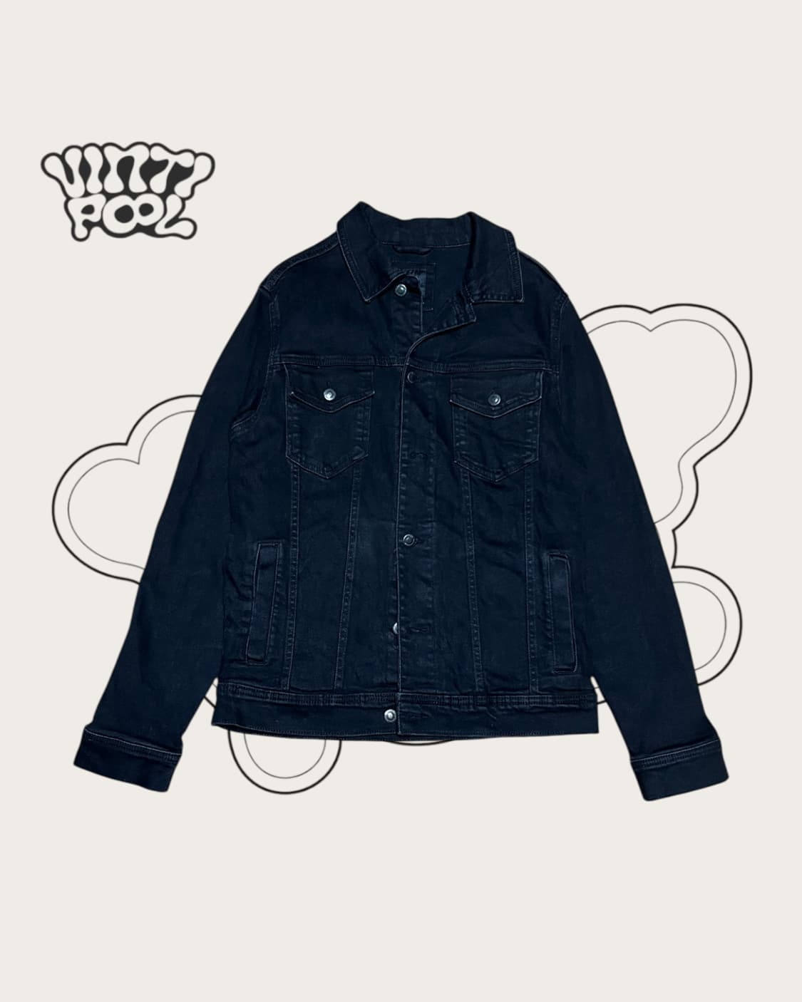 ZARA MAN 데님 자켓 S 블랙 상품이미지1