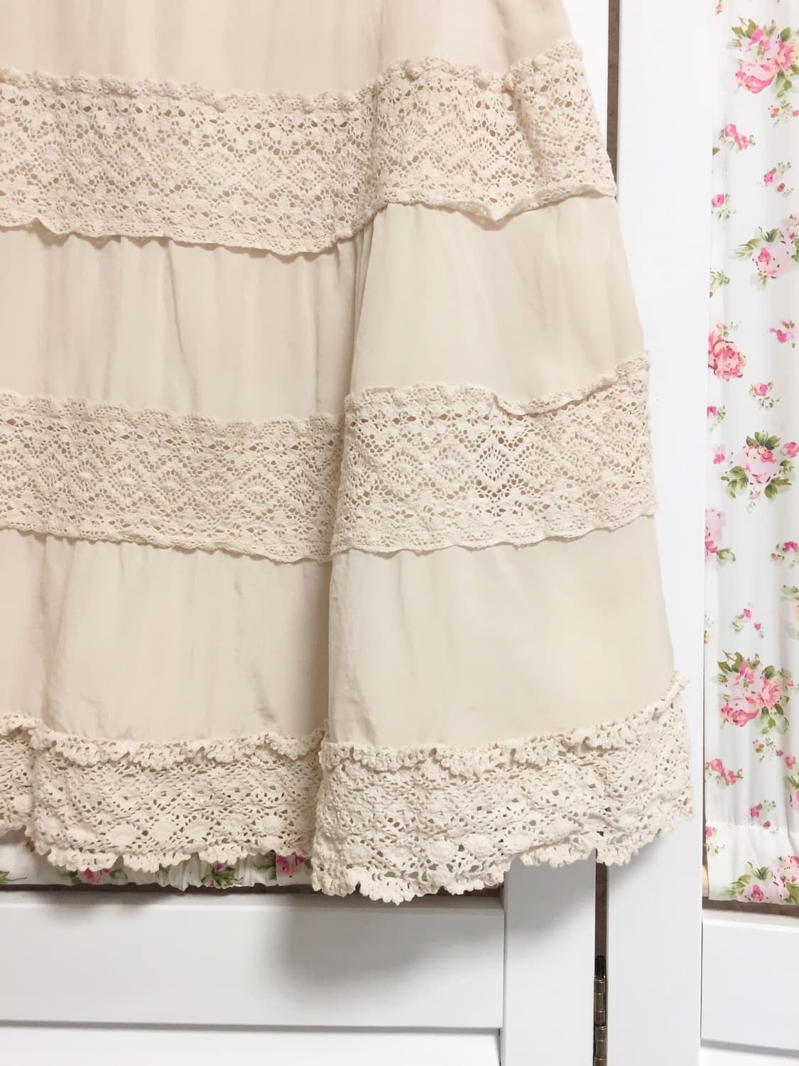 빈티지 아이보리 레이스 스커트 상품이미지2
