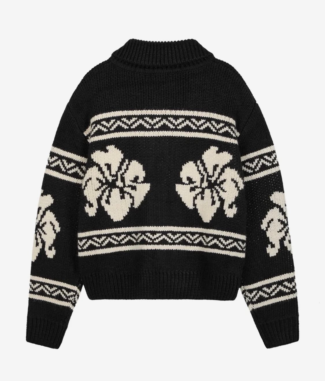 락케이크 Flower Cowichan Cardigan black 상품이미지2