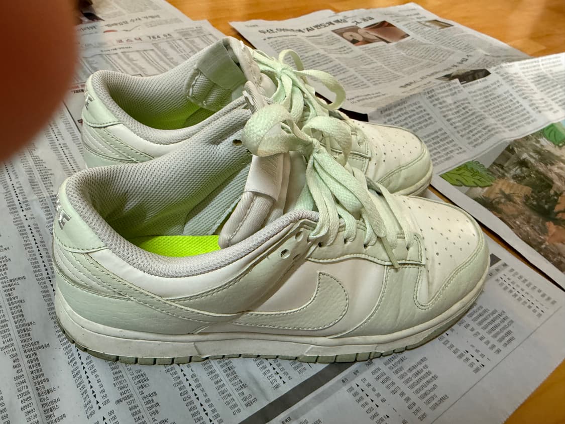 나이키 덩크로우 넥스트 네이쳐 베일리 그린 앤 화이트 255판매합니다! 상품이미지2