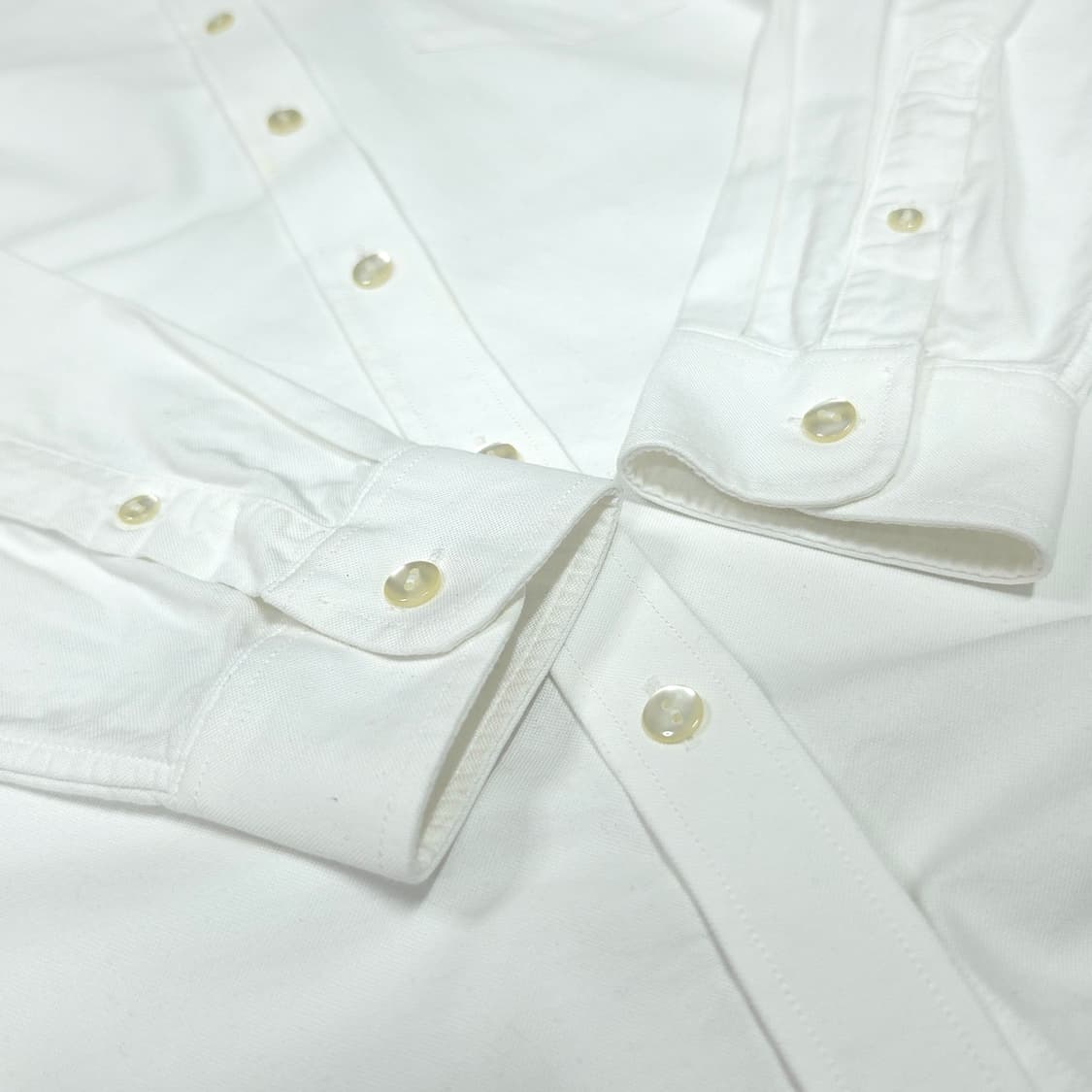 [M] 라코스테 화이트 우먼즈 코튼 긴팔셔츠 상품이미지6