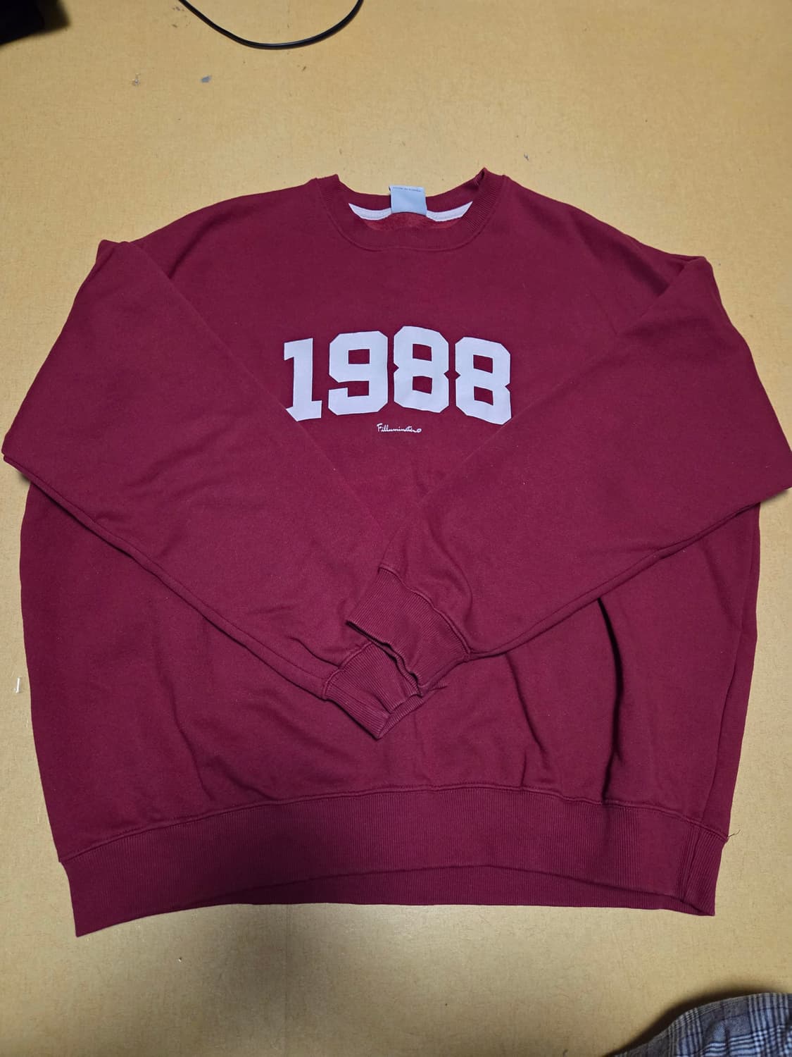 필루미네이트 1988 맨투맨 버건디 XL 상품이미지2