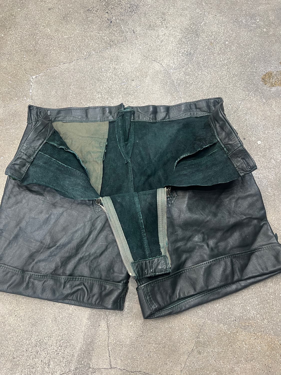 70‘s 독일제 바이크 가죽 팬츠 상품이미지4