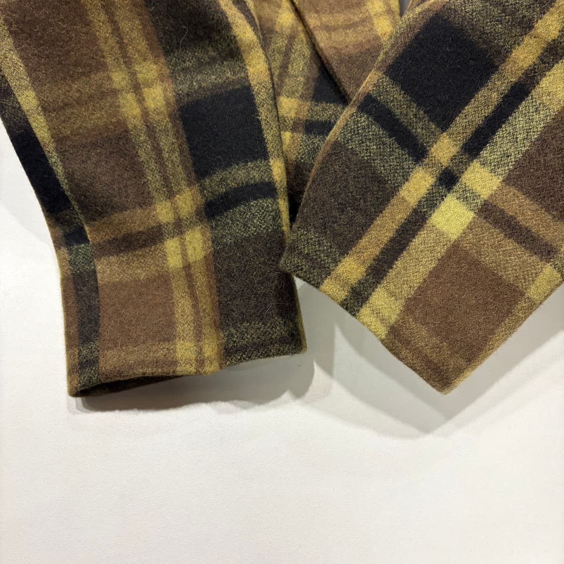 [S] 앤더슨벨 미구엘 울 체크 롱코트 D42 상품이미지5