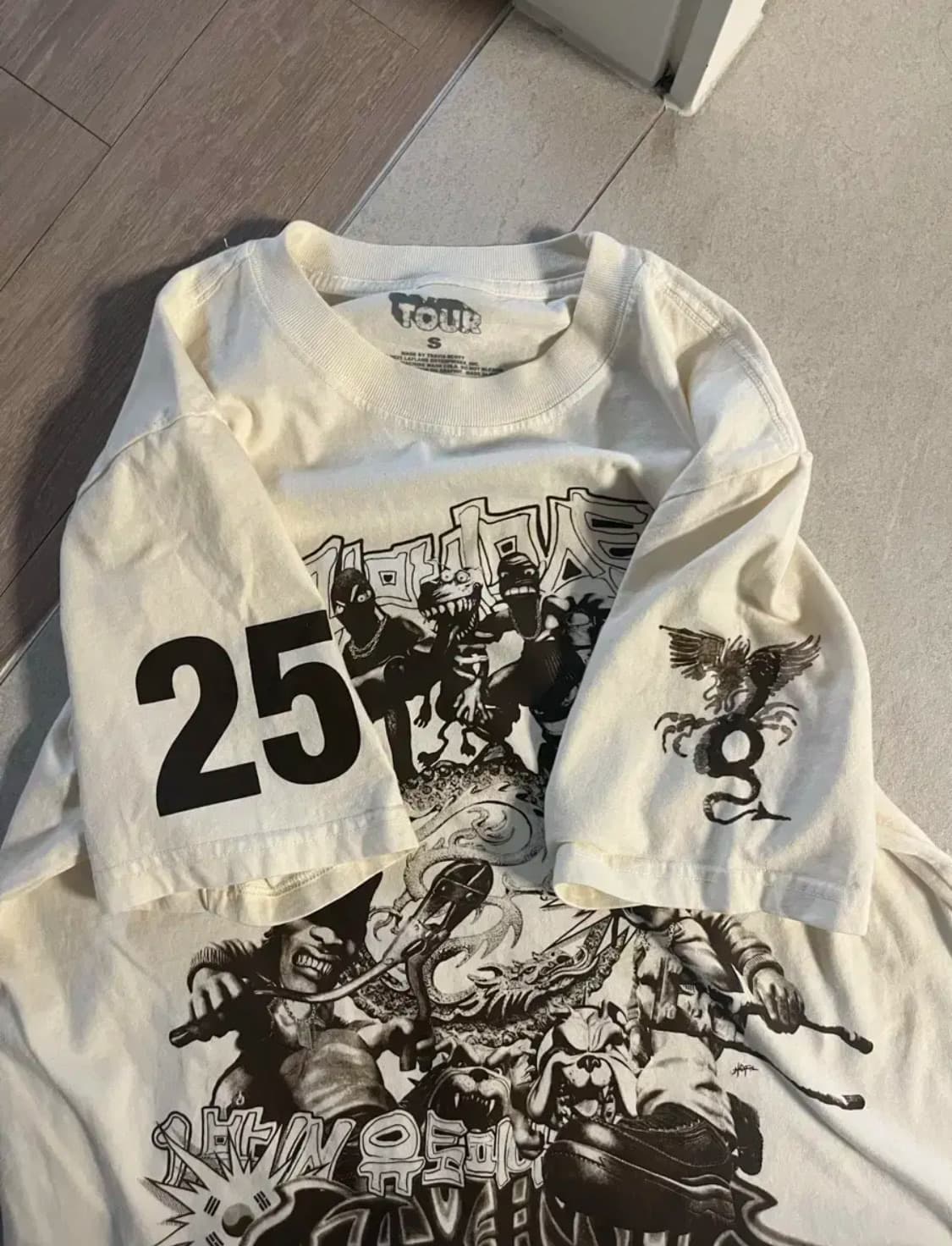 새상품)트래비스 스캇 md 머천 내한 티셔츠 상품이미지2