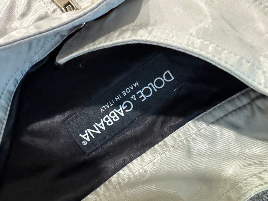 돌체앤가바나 실버 크롭 블루종 자켓 46 상품이미지2