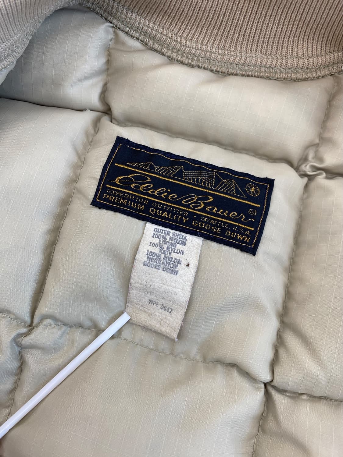 7-80's 에디바우어 구스 다운 푸퍼 베스트 상품이미지9