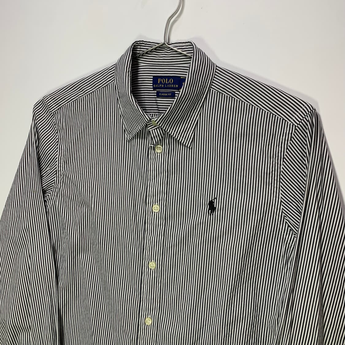 폴로 스트라이프 블랙 셔츠 상품이미지1