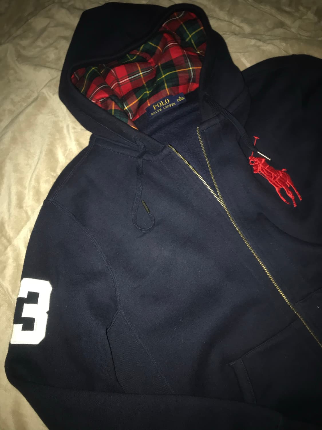 폴로 빅포니 후드집업(네이비,M)_상태좋음 상품이미지2