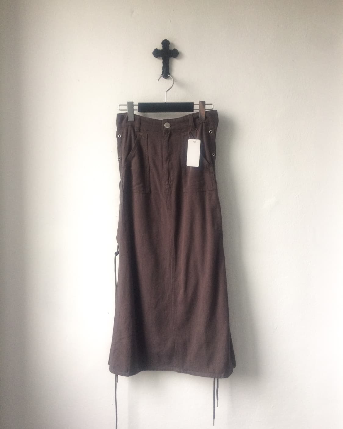 Side lace up point skirt 상품이미지2