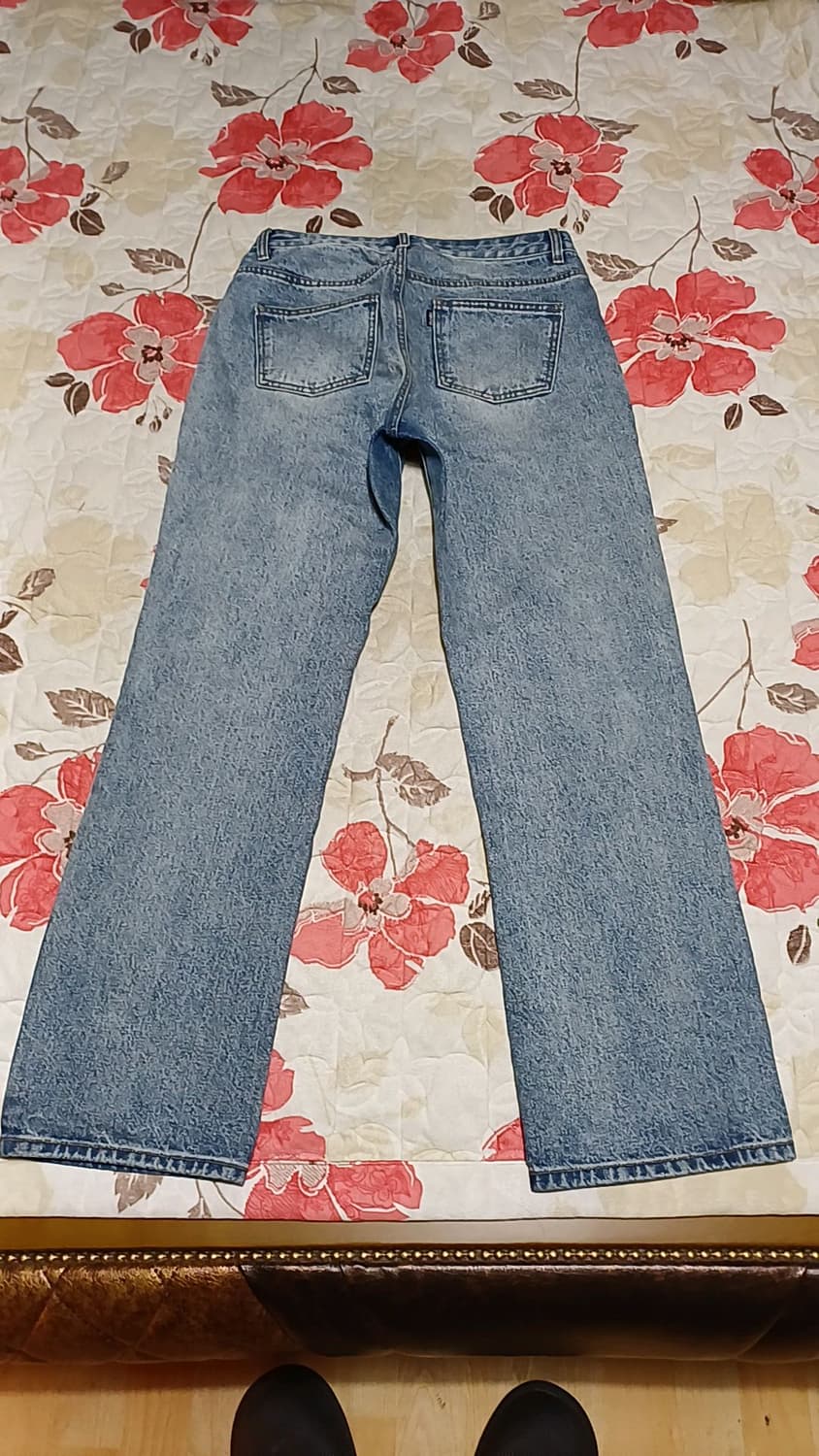 토피 연청바지 31인치 기장106 상품이미지4