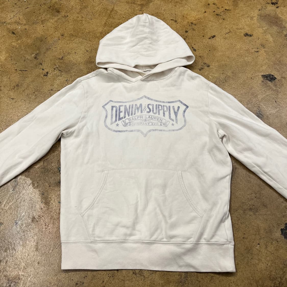 폴로 데님앤서플라이 화이트 후드티 상품이미지3