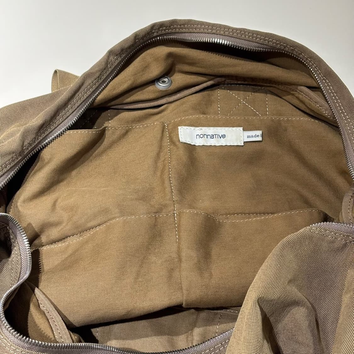 논네이티브 코튼 나일론 보스턴 백 상품이미지7