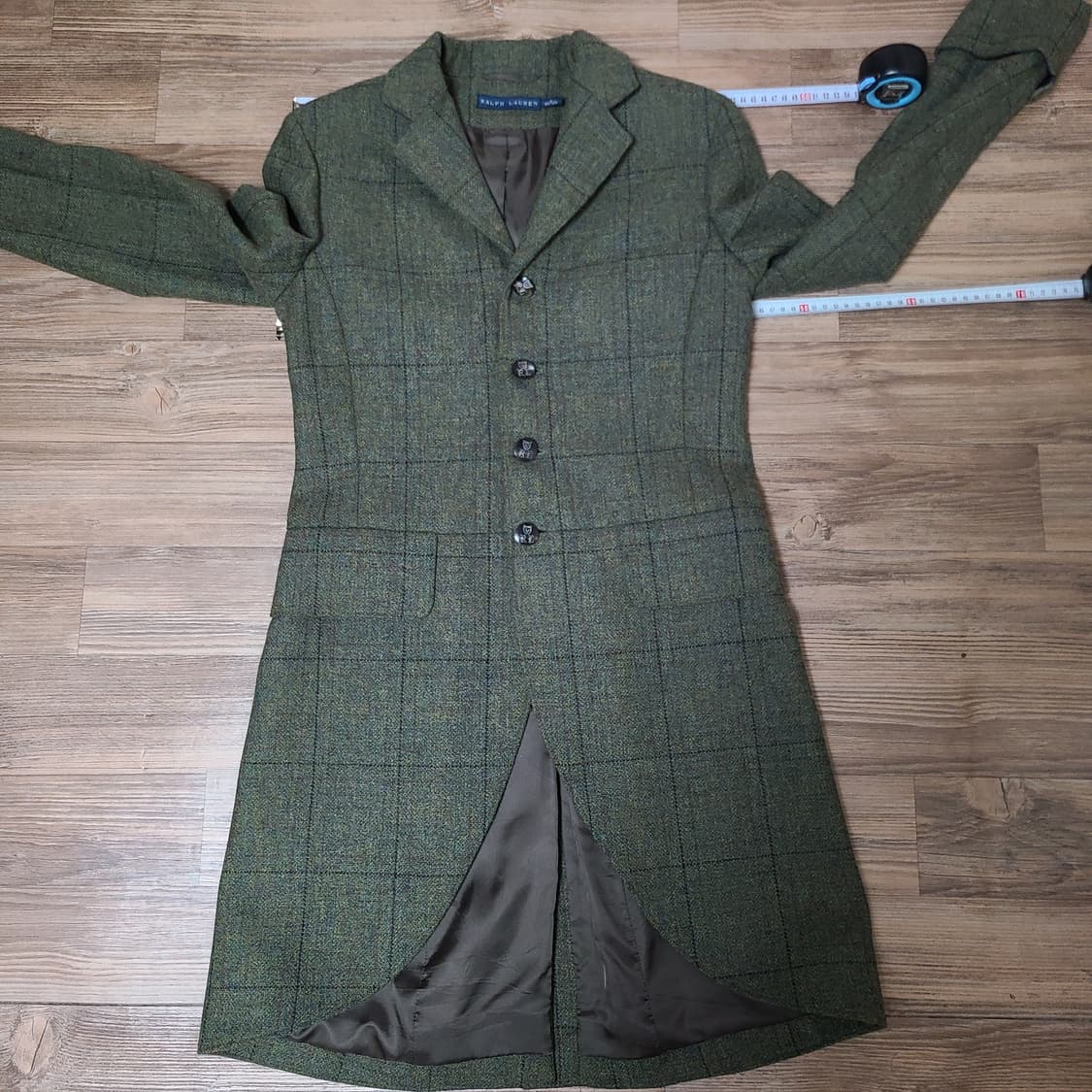 (S 새제품) 폴로 랄프로렌 여성 울 트위드 테일러드 싱글 클래식 코트 상품이미지9