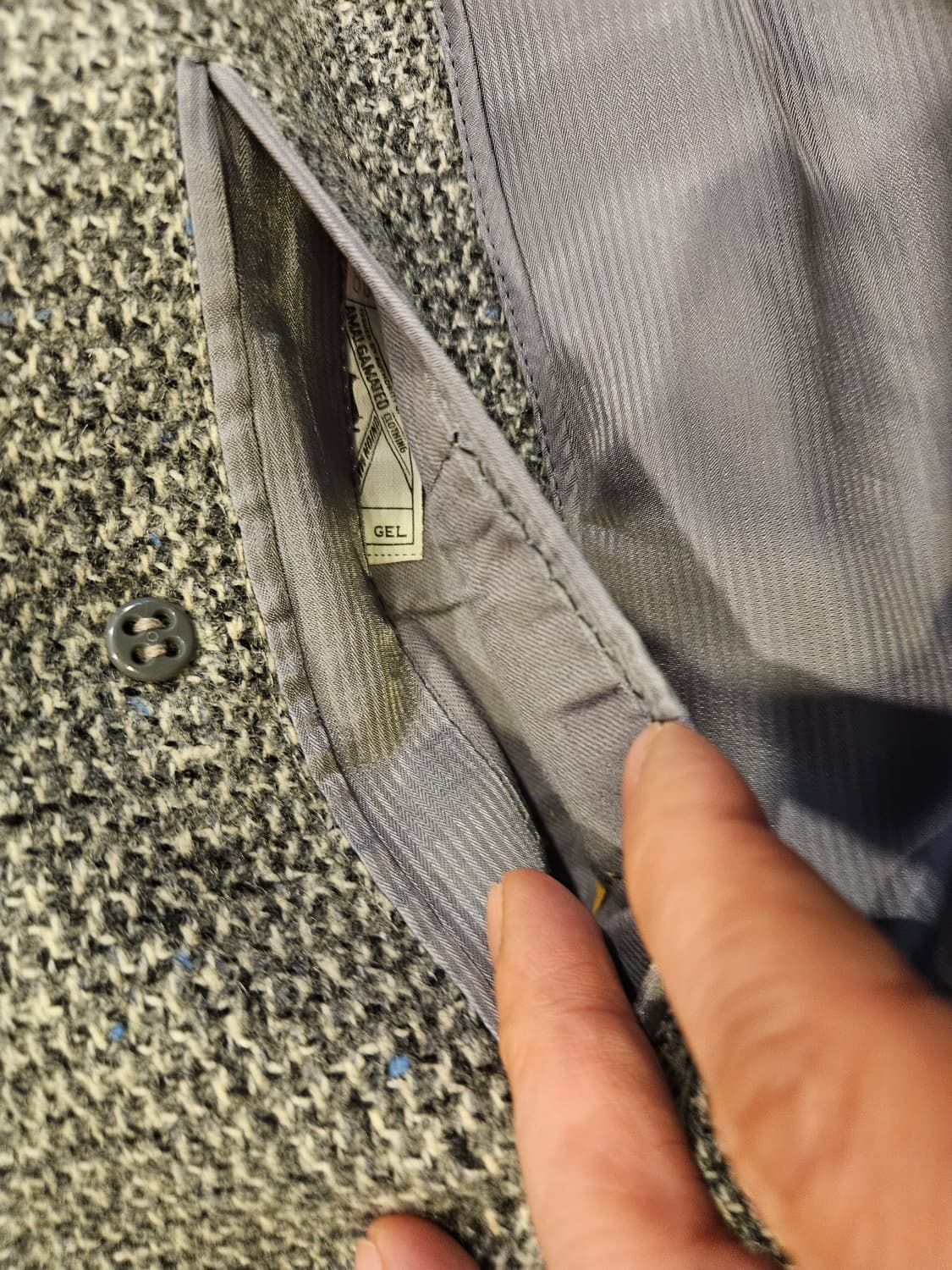 70s 빈티지 헤링본 코트 상품이미지3