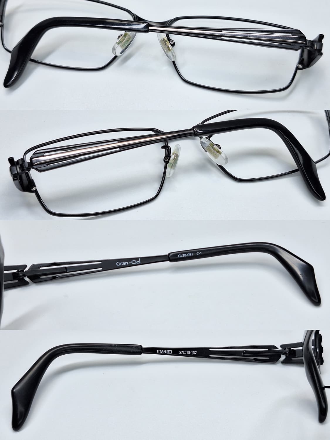 하세가와 Gran-Ciel GL38-051 매트블랙 웰링턴 안경테/일본  상품이미지3