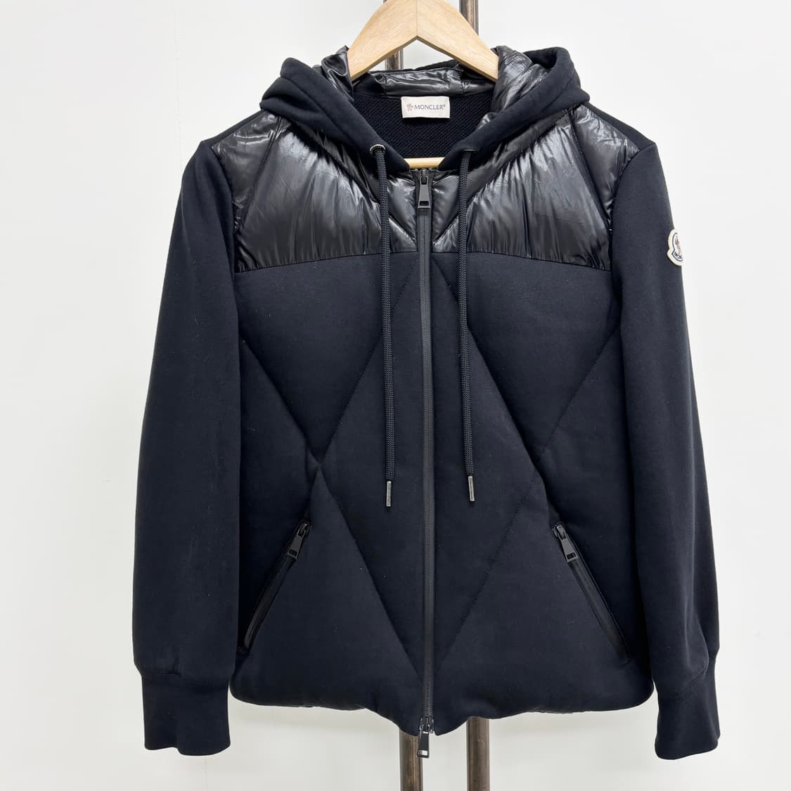 [S]몽클레어 니트 믹스 패딩집업 상품이미지1