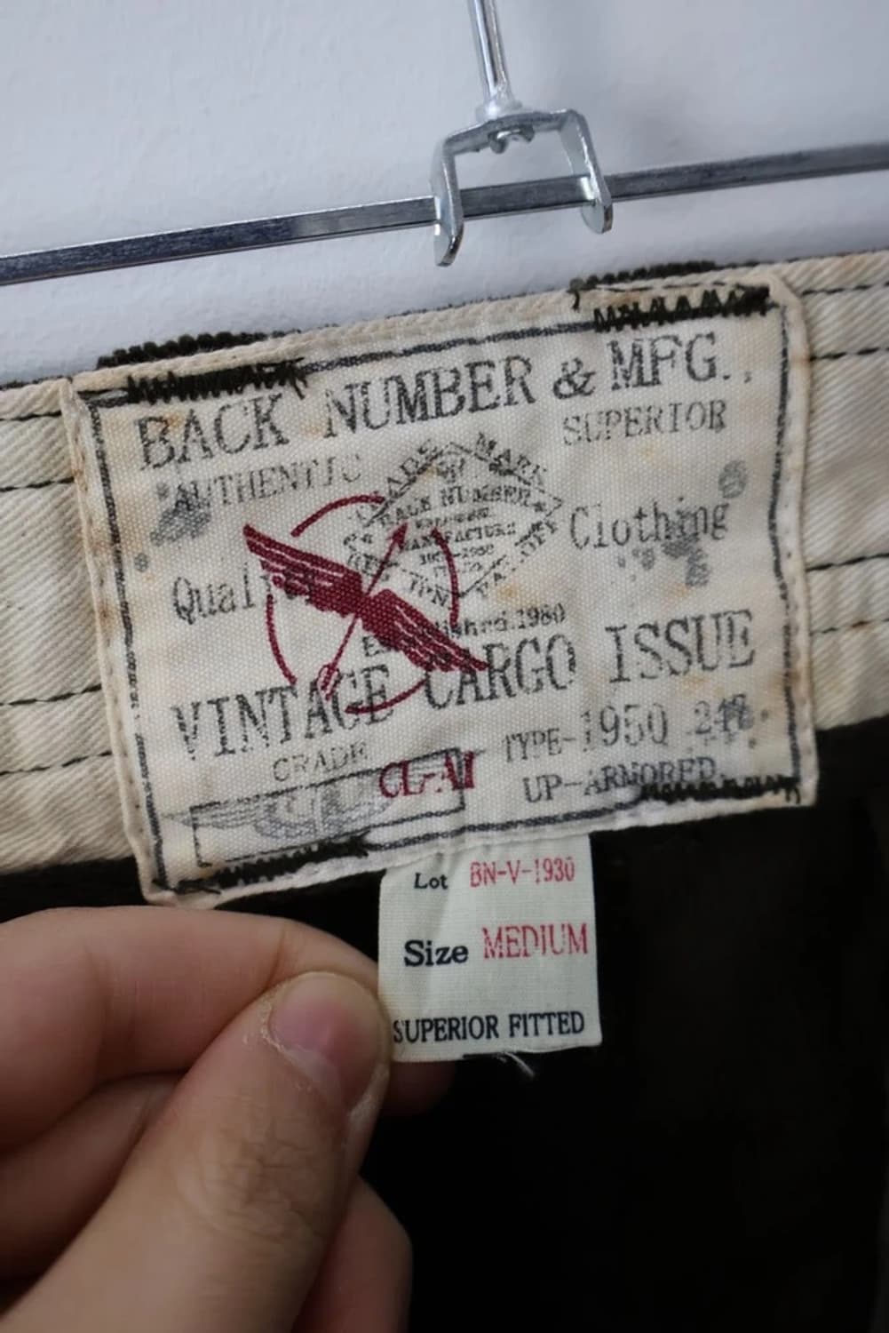 BACK NUMBER Vintage Corduroy Cargo Pants 상품이미지9