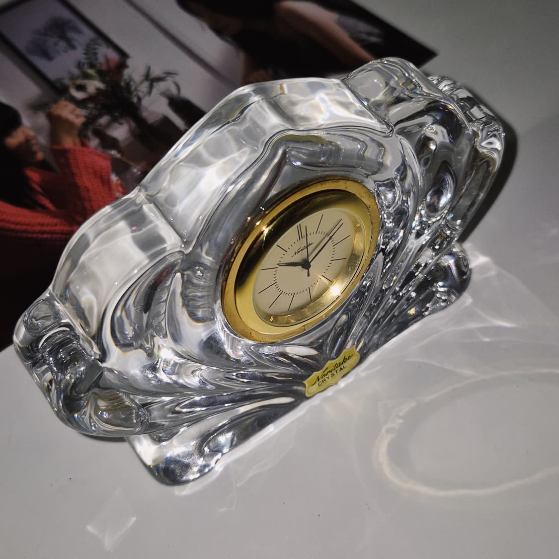 80s 노리다케 크리스탈 조개 탁상시계 상품이미지8