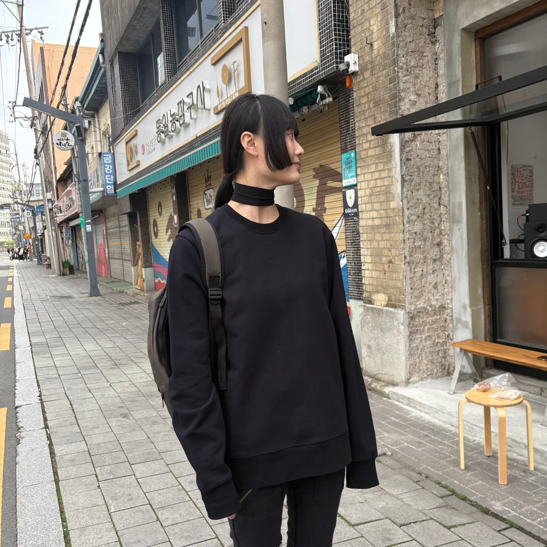 Y3 요지야마모토 백 로고 스웻셔츠 상품이미지2