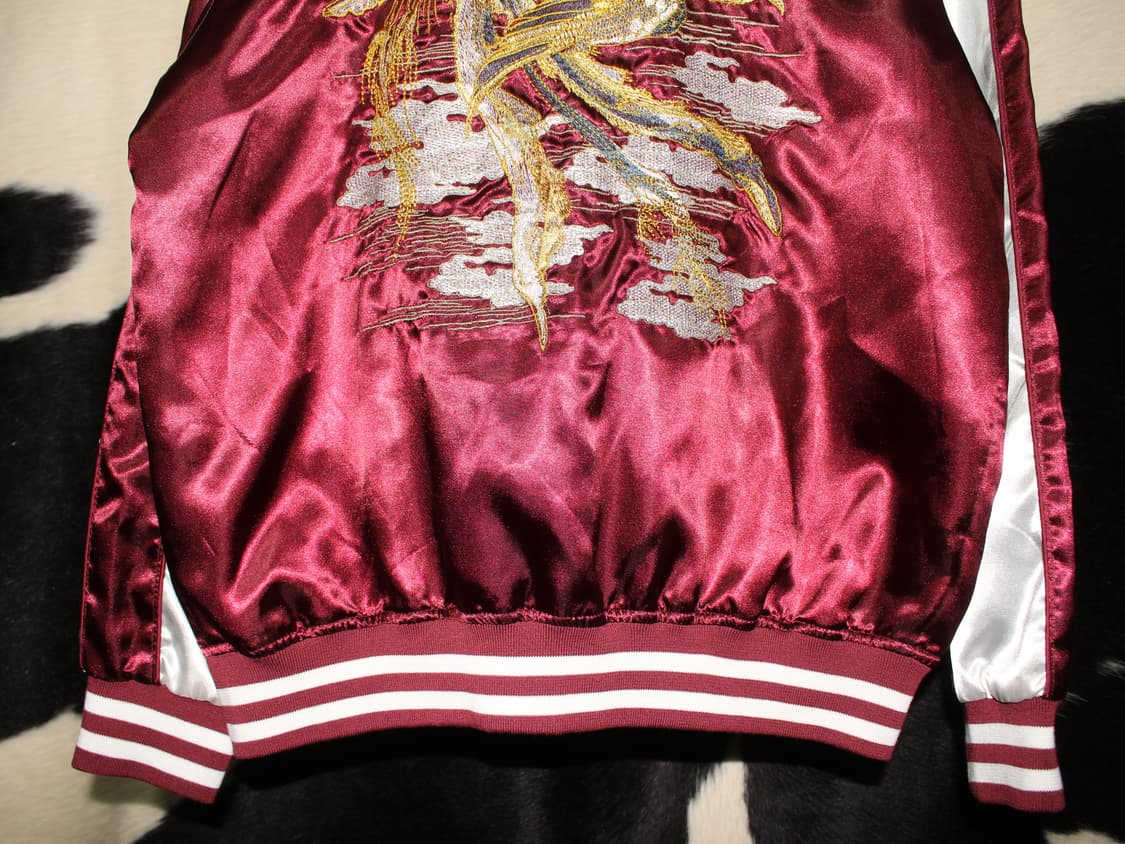 一心如鏡 Oriental Phoenix Embroidery Sukajan 상품이미지7