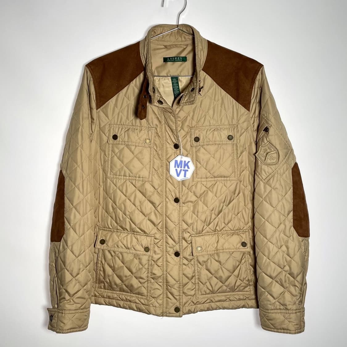 랄프로렌 사이드 와펜 퀼팅 자켓 상품이미지1