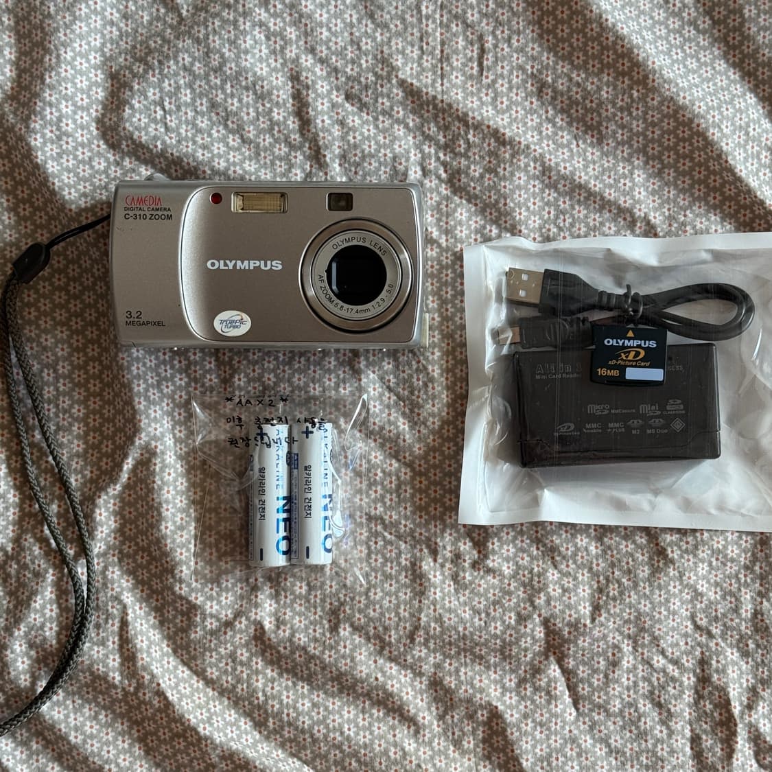 풀구성 올림푸스 카메디아 C-310 Zoom 올림푸스뮤 실버디카 빈티지 상품이미지1