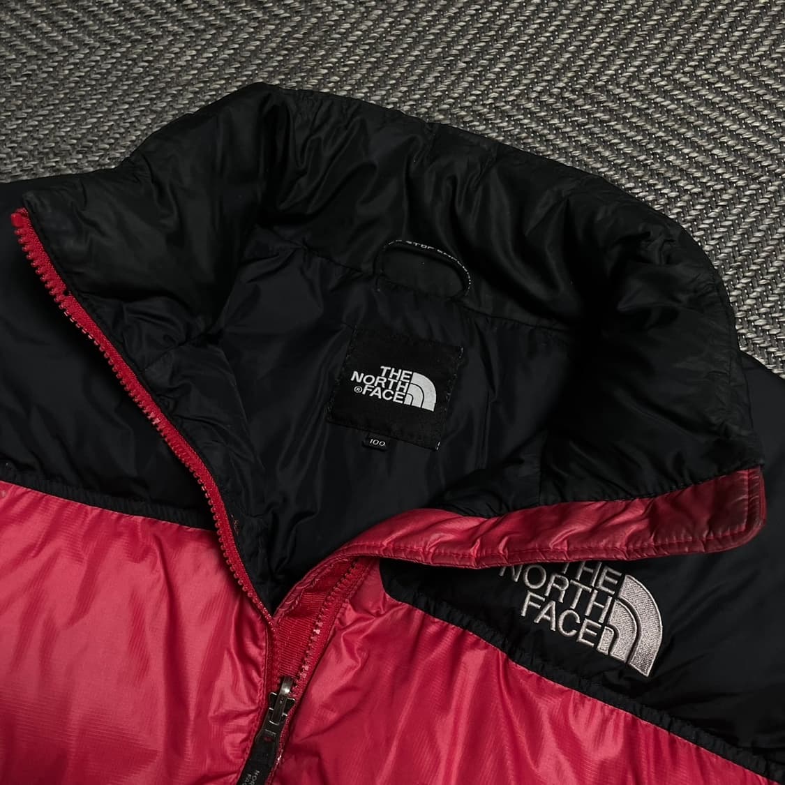 노스페이스 og 눕시 700 구스다운 푸퍼 패딩 레드o 5352 상품이미지3