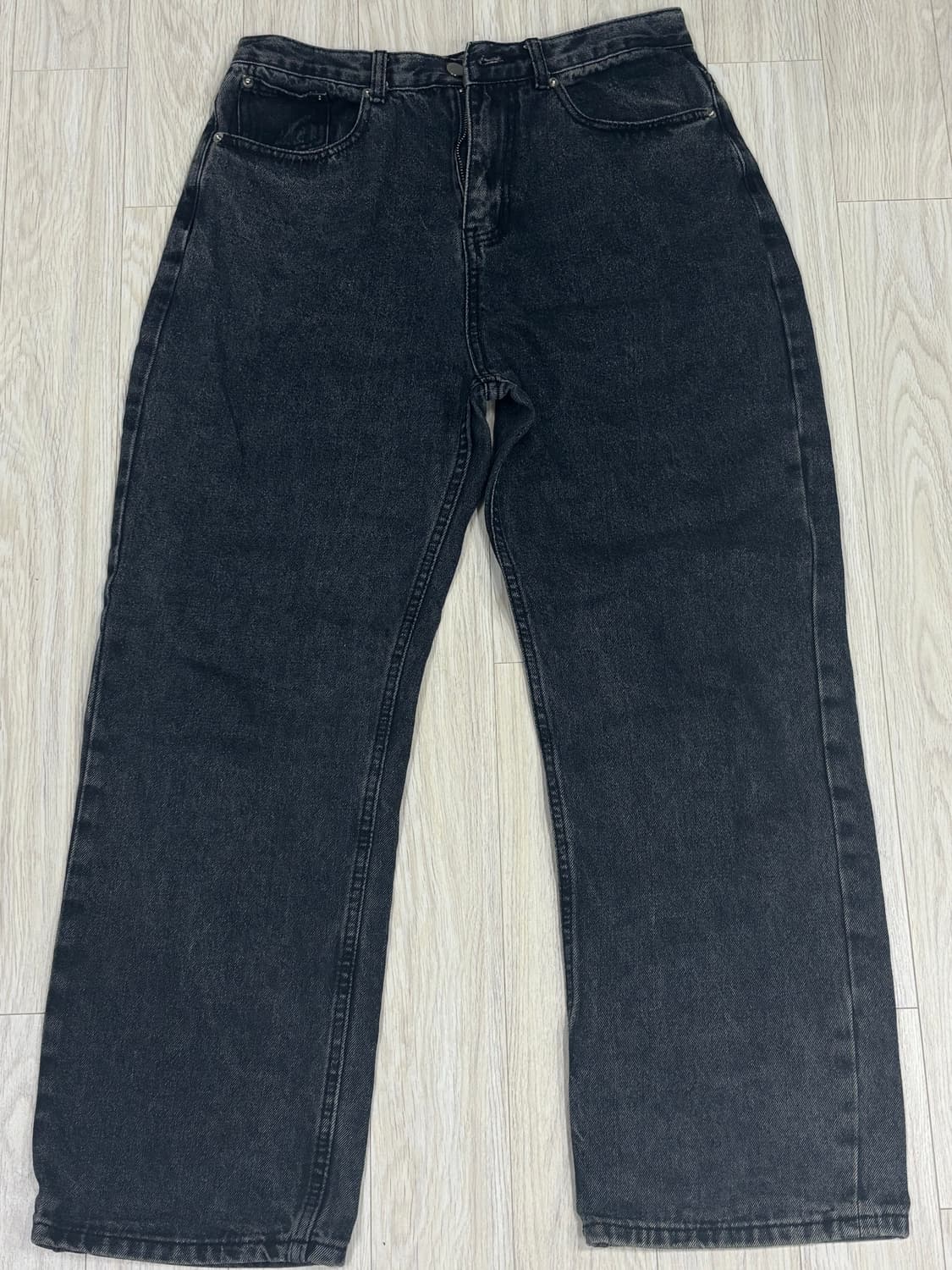 트릴리온 바이오스톤 워싱 와이드 데님 팬츠 (BLUE GRAY) M 상품이미지3