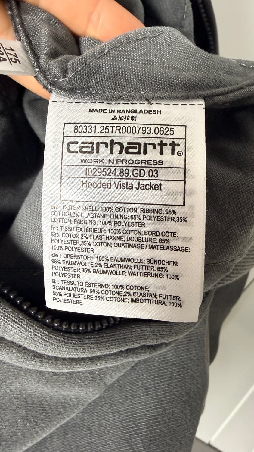 Carhartt WIP Hooded Vista Jacket - M/Bk 상품이미지5
