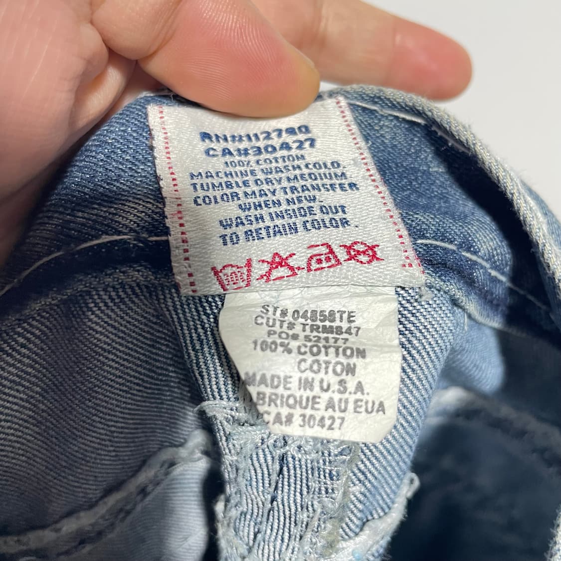 트루릴리전 USA 빅사이즈 데님팬츠 38 상품이미지10