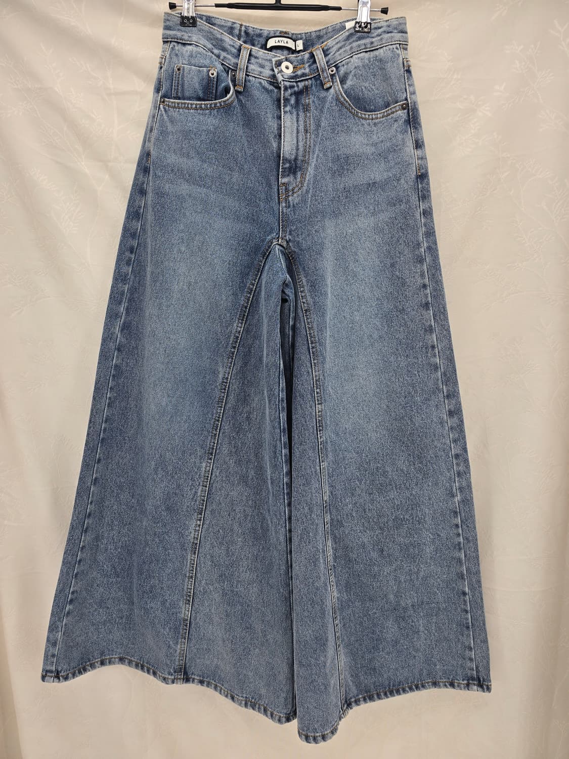 LAYLA 레이라 슈퍼 와이드 데님 팬츠 상품이미지1