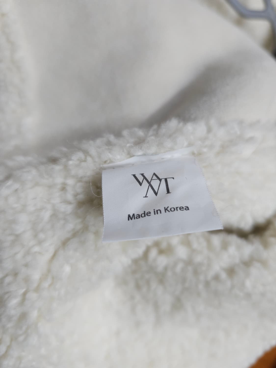 WANT  크롭 무스탕 아이보리 상품이미지7