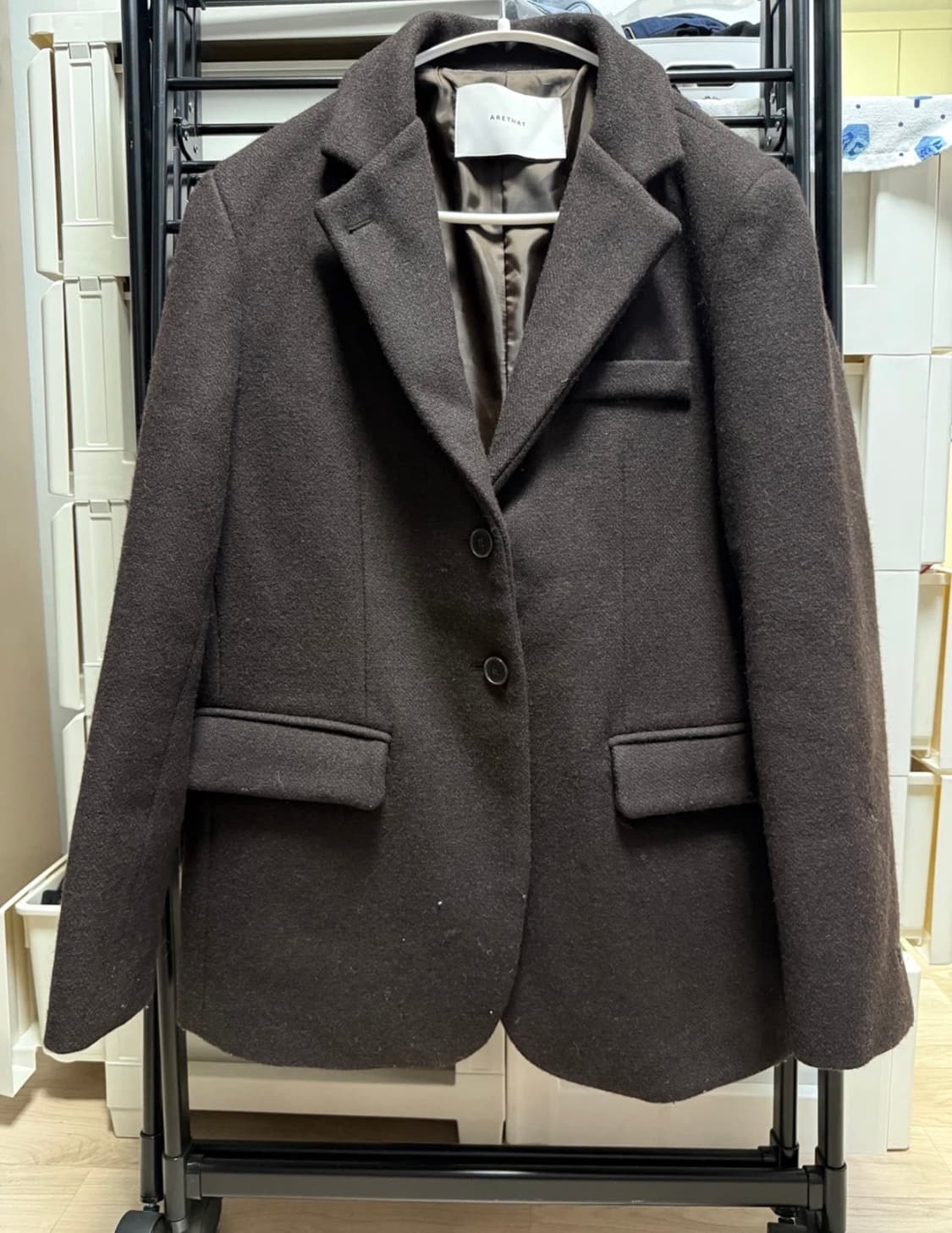 29cm 구매/ 아르댓 헤비울 블레이저 자켓 브라운 상품이미지4